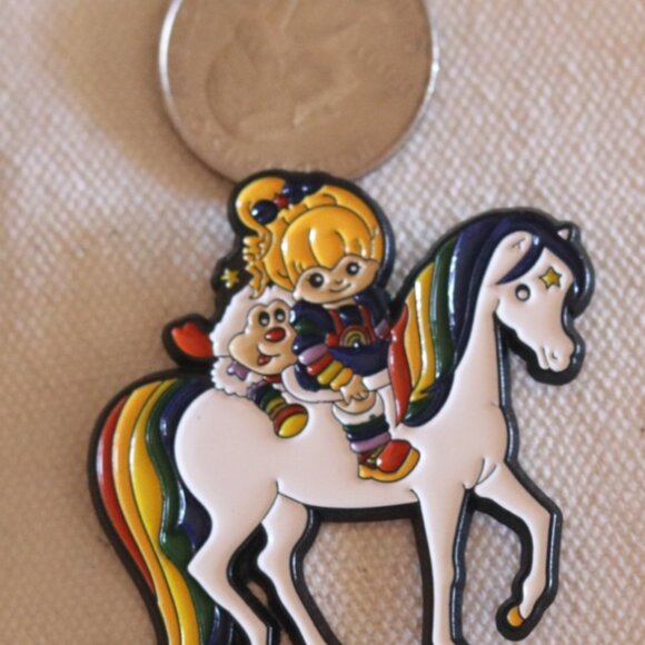 Nostalgic 80s Rainbow Brite, Starlite, Twink Enamel Pin - Picture 2 of 3